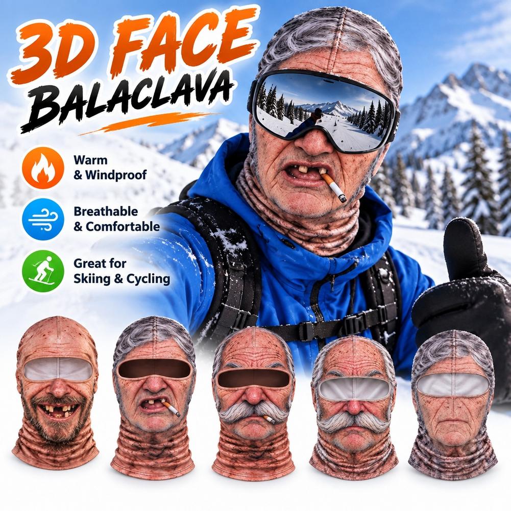 3D Printing Mask - Masque de ski pour homme, cagoule