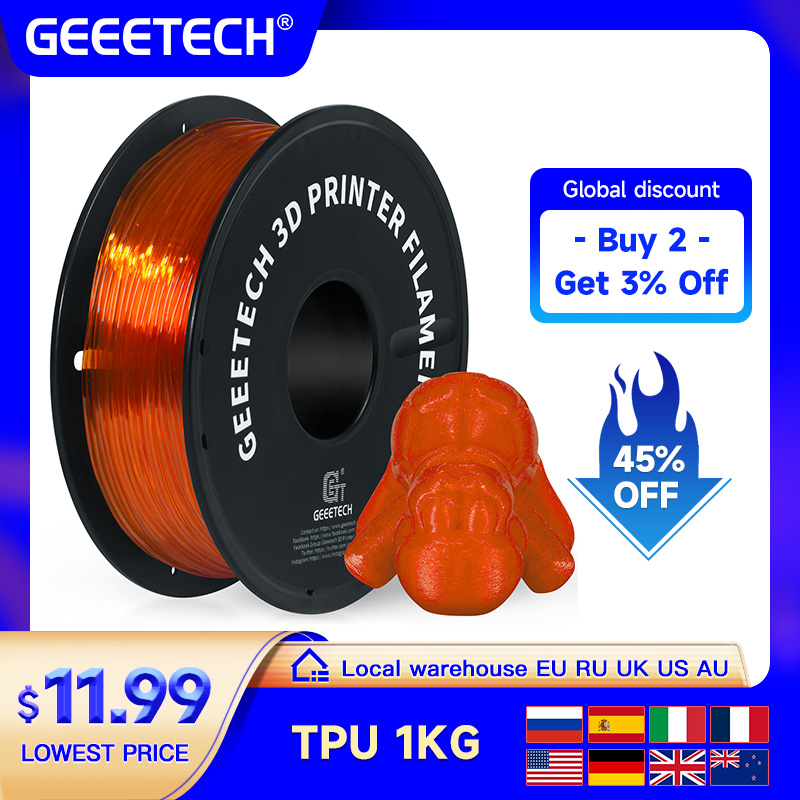 3D Printing Nylon - GEEETECH – Filament en matériau Flexible